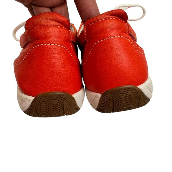 Dansko Hillary Leather Lace-Up Comfort Sneakers in Orange Women's Size 39/US 9 - Picture 7 of 12